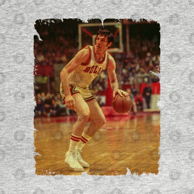 Jerry Sloan - Vintage Design Of Basketball by JULIAN AKBAR PROJECT